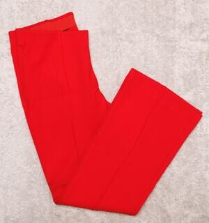 Gap Red Tomato Ponte Knit Crop Flare Pull On Pants Womens Size M NWT
